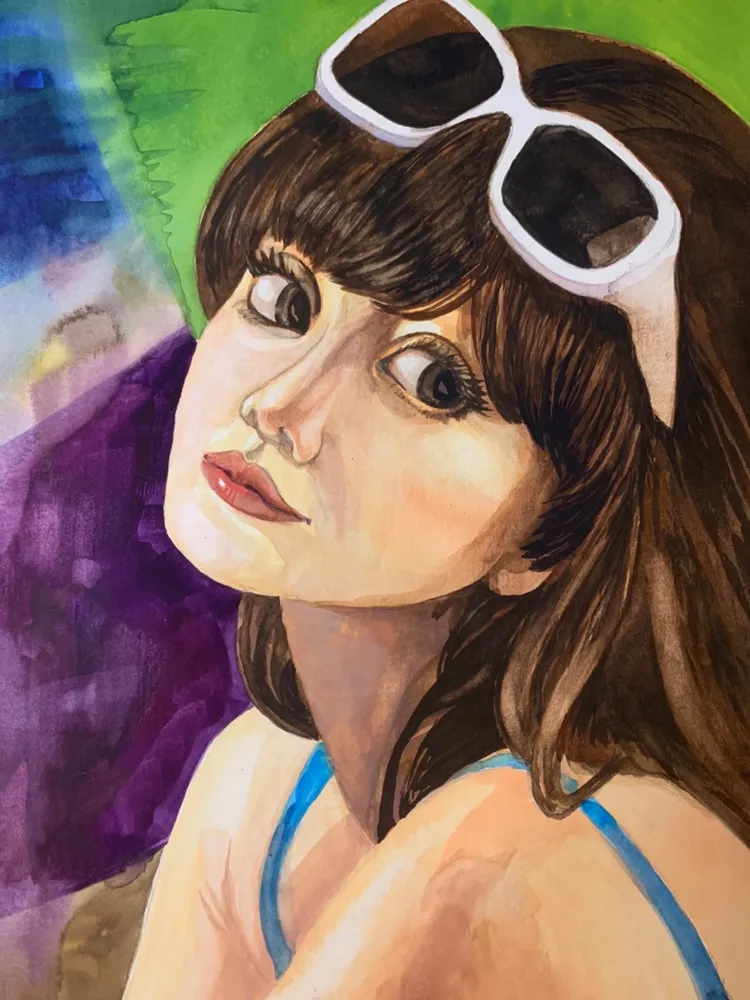 小榛果畫作。桃園療養院提供