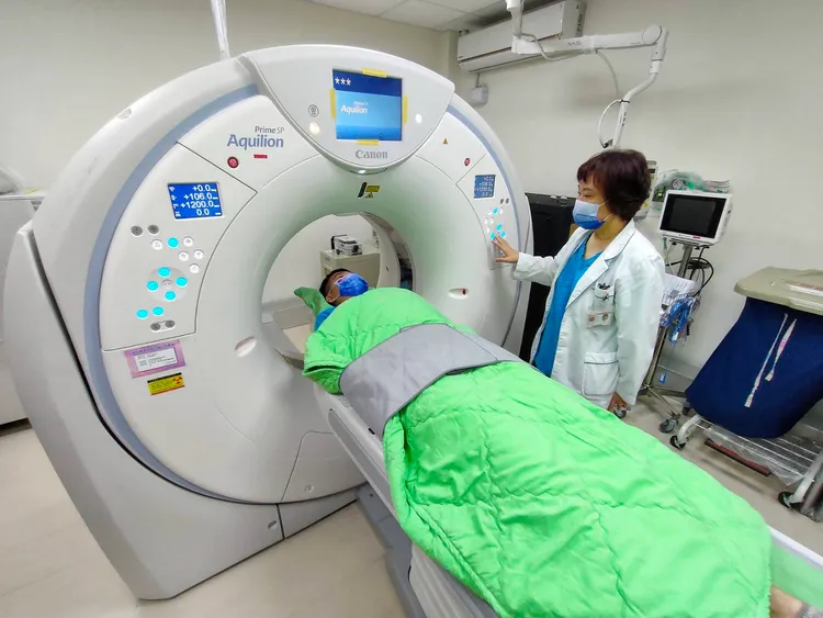 三軍總醫院汀州院區於今年10月引進160列高速電腦斷層掃描儀。葉志明攝