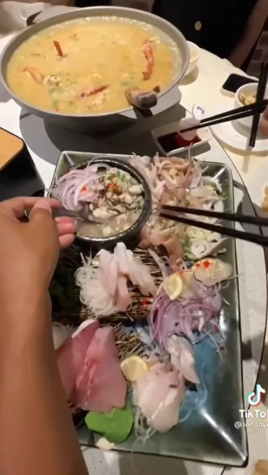 澎湖必吃海鮮，想吃阿華海鮮漁村請先訂位喔！TikTok@leo_ayee 提供