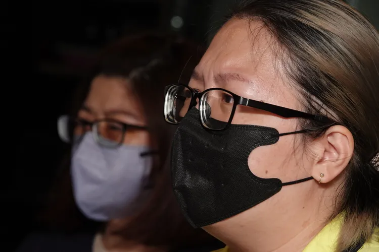 廖女激動落淚。陳德興攝