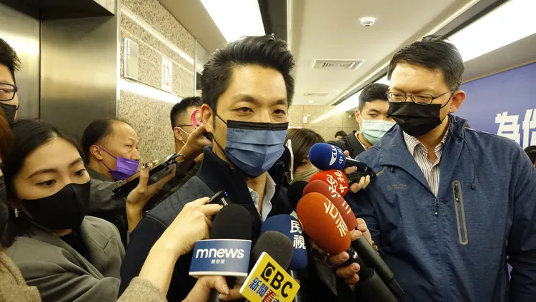 蔣萬安出席王鴻薇的中山區見面會。莊宗達攝