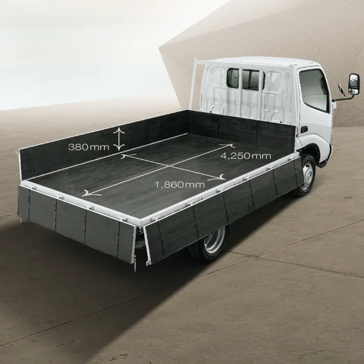 長軸車型擁有內長4250mm、寬1860mm的貨台內空間，可承載約1.4噸的貨物。業者提供