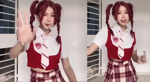 超短蘇格蘭裙「裙襬搖搖」! 網敲碗:裙子再短一點點更好