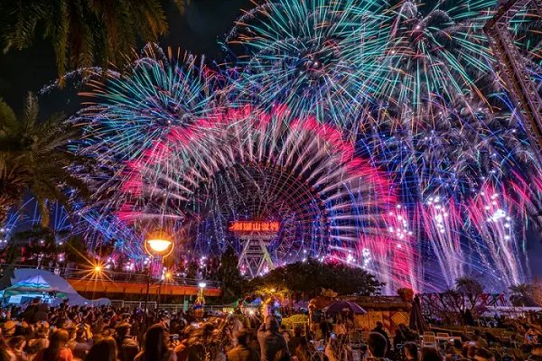 劍湖山跨年活動將帶來全台唯一的摩天輪主體煙火秀與高科技燈光展演。Klook提供