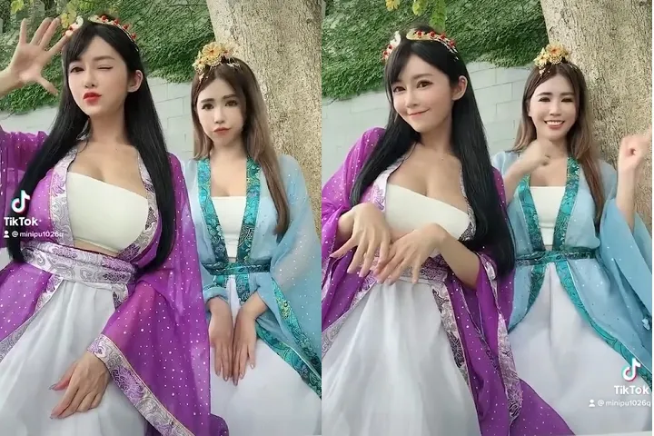 粉絲們都注意到那遮不住的事業線。IG @vickyccc520 授權