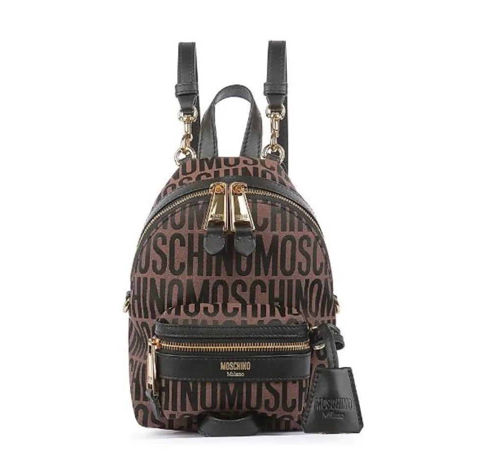 巧克力棕logo提花後背包,3萬3300元。品牌提供