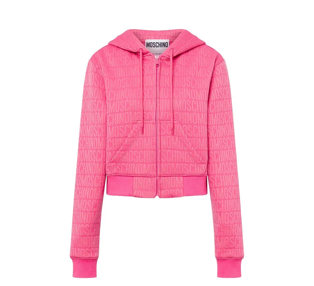 天堂粉logo提花連帽外套,2萬8800元。品牌提供