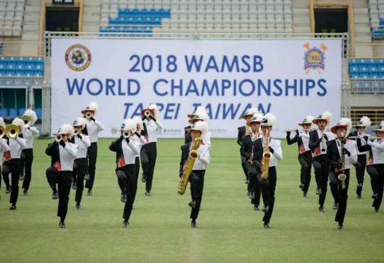 建中樂旗聯隊。總統府提供