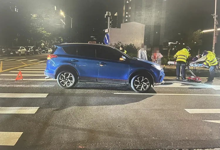 車禍現場警消到場處理。警方提供