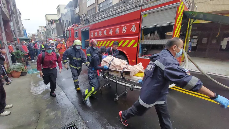 國小五年級男童是最後被救出的。楊永盛攝