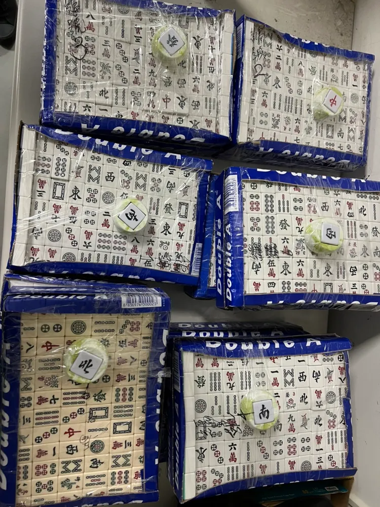 警方查扣麻將賭具。中和警分局提供