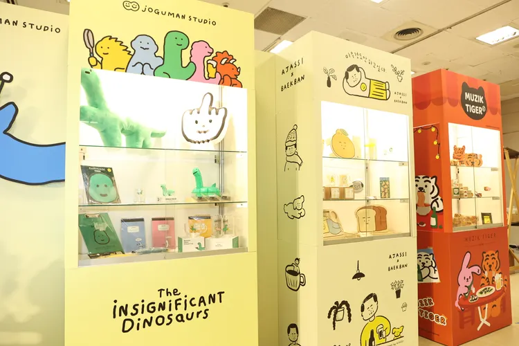 展場集結韓國超人氣IP「JOGUMAN」、「3MONTHS」、「MUZIK TIGER」、「SECOND MORNING」等。翁玉信攝