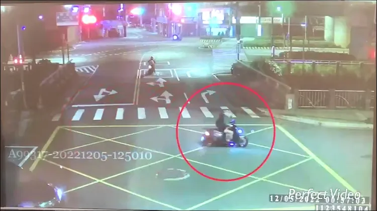 警方獲報，李男已經騎車離開現場。警方提供