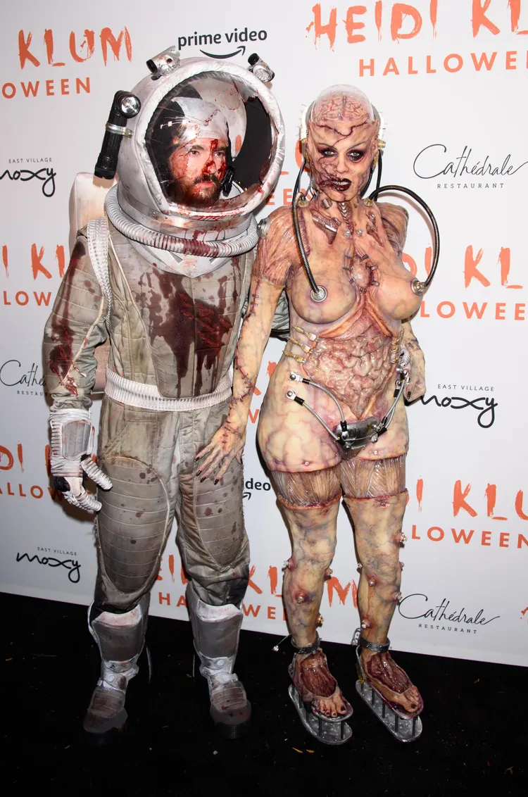 2019年海蒂克隆（右）扮成外星人的細節讓人讚嘆。達志