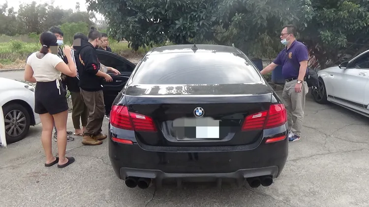 警方查獲犯案車輛。讀者提供