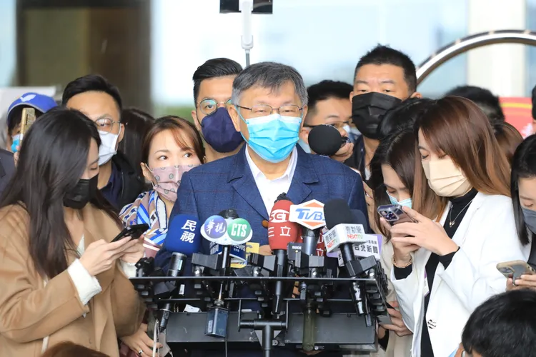 卸任市長柯文哲。莊宗達攝