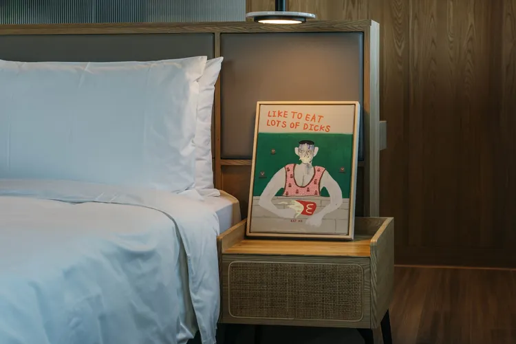 圖中作品為參展藝術家桑拿大可作品。承億酒店提供