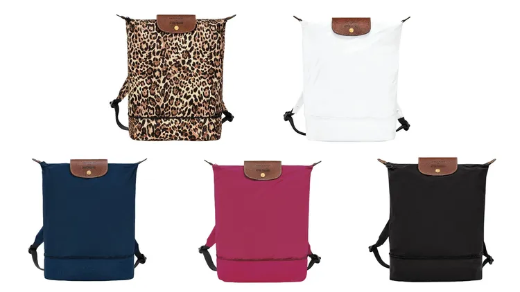 LONGCHAMP & D'HEYGERE聯名系列後背包，亦可做斜背，共5色款，各1萬4000元。品牌提供