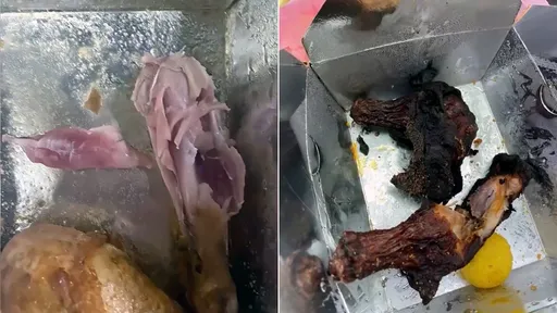 抱怨炸雞沒熟「賠你炸成黑炭的」　業者稱香料！他吃完真的挫賽了