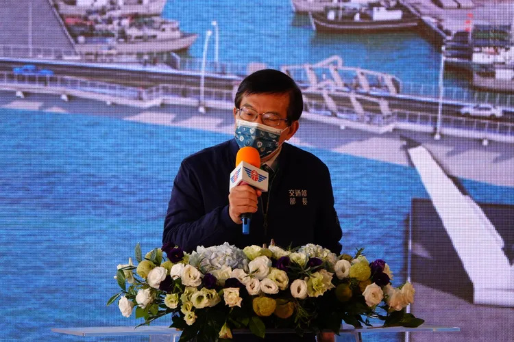 交通部長王國材。林泊志攝