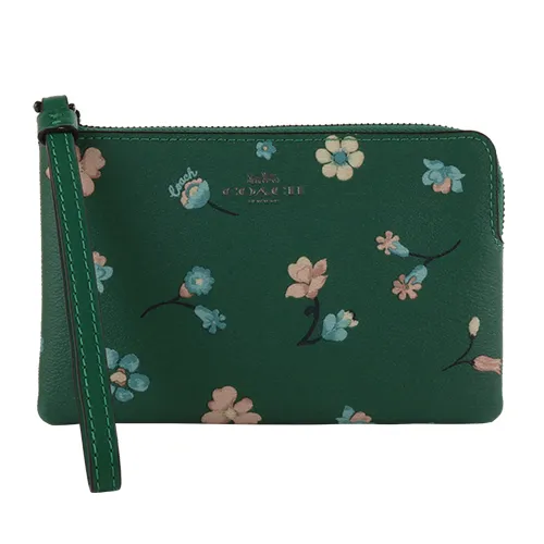 原價7980元的COACH烙印銀馬車粉彩手拿包，特價1999元，12/11前消費，再享滿5000元送300元。大立百貨提供