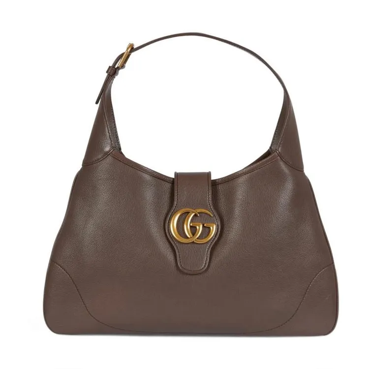 Gucci Aphrodie中型棕色肩背提包，7萬元。品牌提供