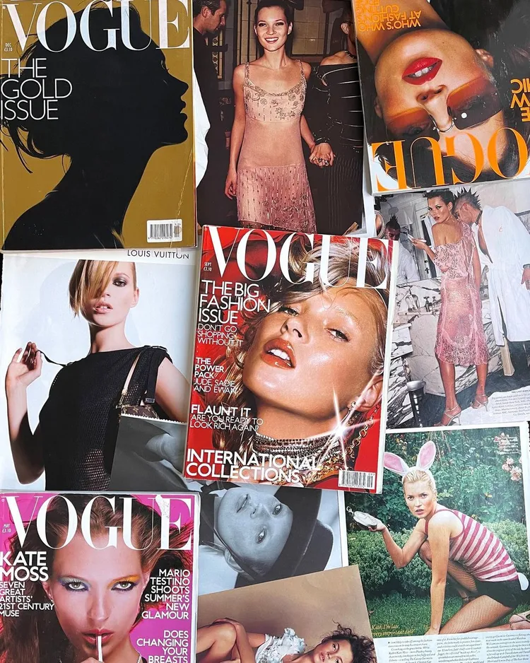 凱特摩絲在經紀公司的IG上，回顧了自己於1990至2000年間標誌性的作品。翻攝katemossagency IG