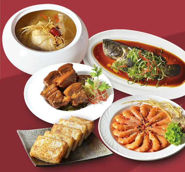 青青婚宴文創集團集結旗下3大莊園：士林青青食尚、桃園青青格麗絲、青青風車推出即食、冷凍年菜。業者提供