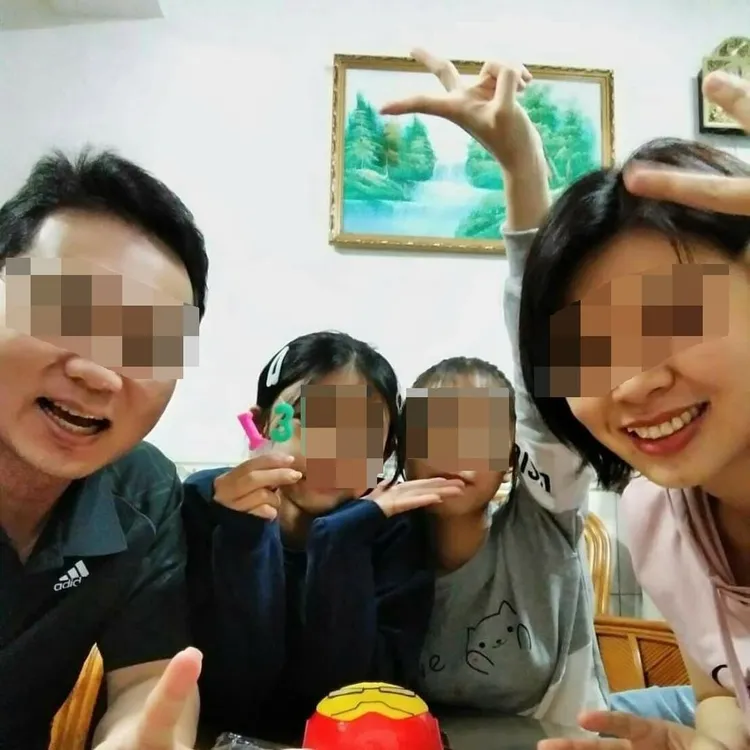 范姓女子一家四口。翻攝林男臉書