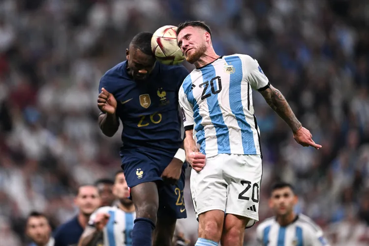 麥克阿利斯特當年受惠於梅西。法新社