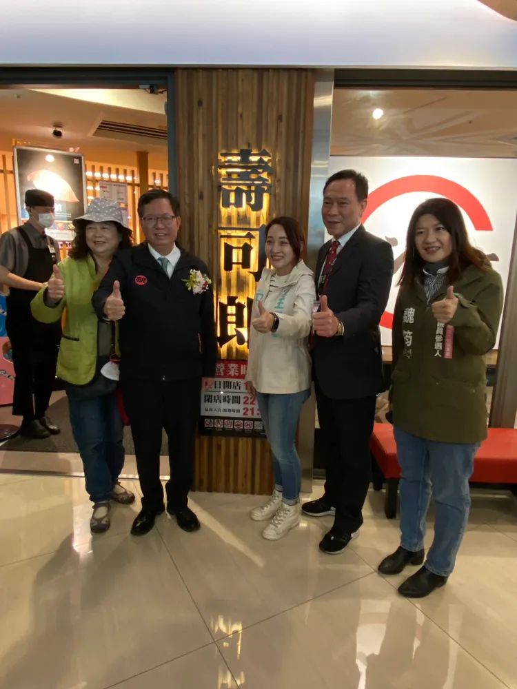 市場內部引進壽司郎等商家。桃園市府提供