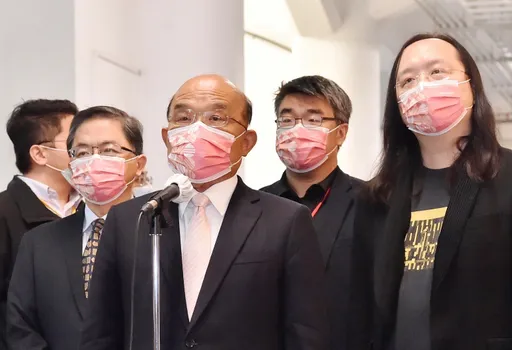 蘇貞昌支持他選民進黨主席　避談內閣改組人事