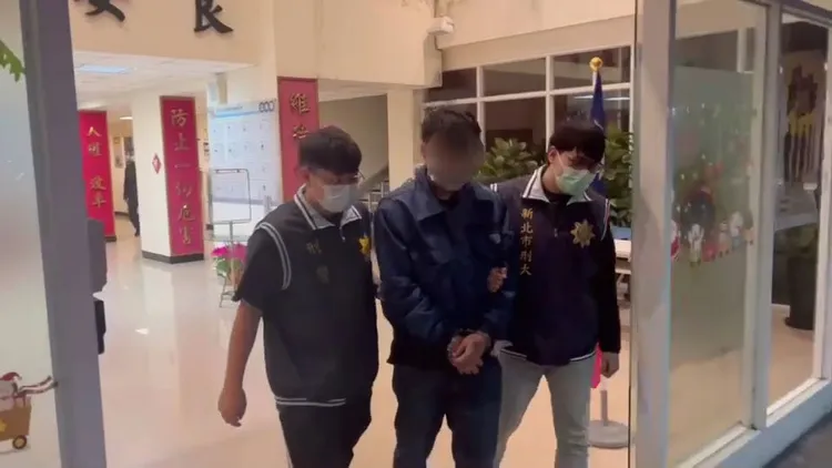 警方將羅男移送法辦。新北市刑大提供