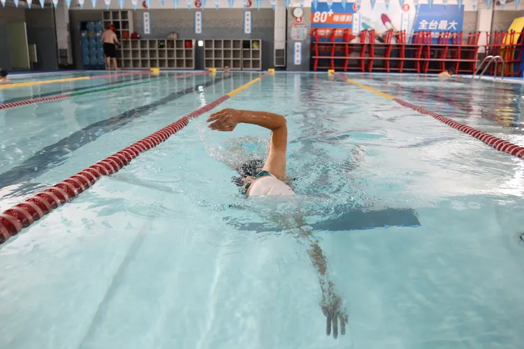 吳佩芸擅長泳式為自由式。張喆喜攝