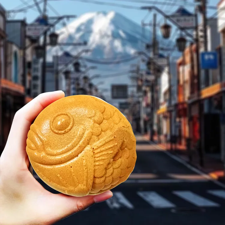 青畑九號豆製所入駐最新的台中三井Lalaport商場南館，獨家推出圓鯛魚燒。業者提供