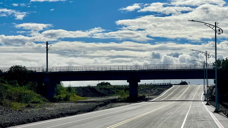 台東市區道路上周完工，可望疏運春節交通。古和純攝