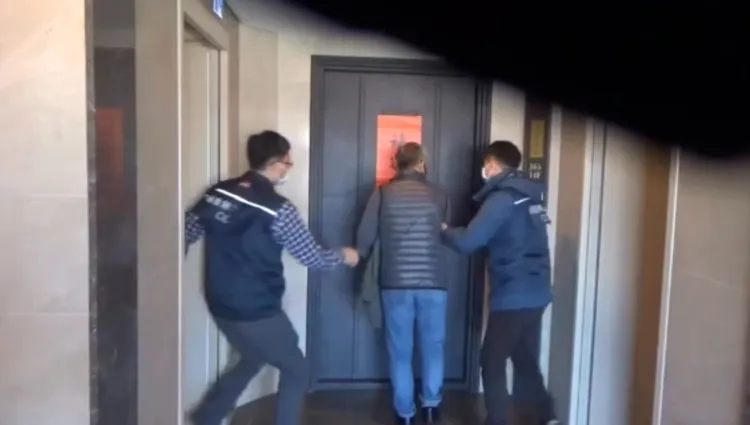 警方逮捕朱姓製毒師。翻攝畫面