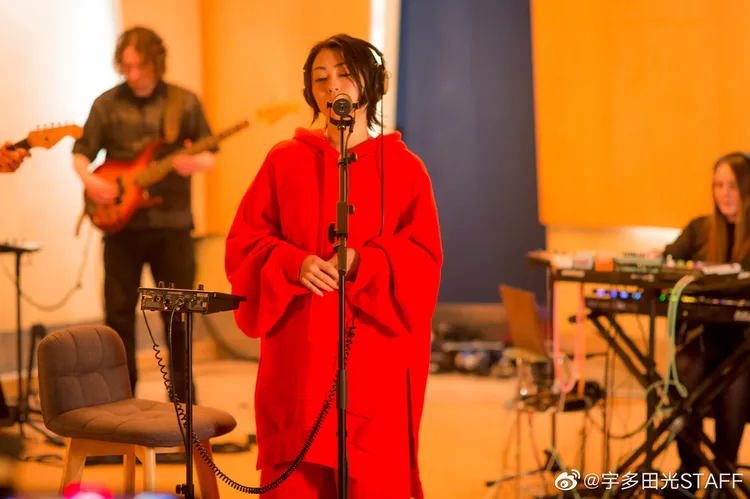 宇多田光特地獻唱歌曲。翻攝宇多田光STAFF微博