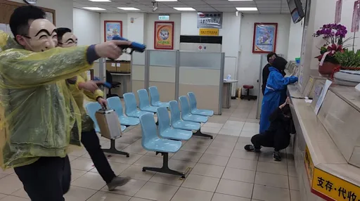 雨衣大盜開槍搶銀行　太逼真！瑞芳警集結重兵強力圍捕