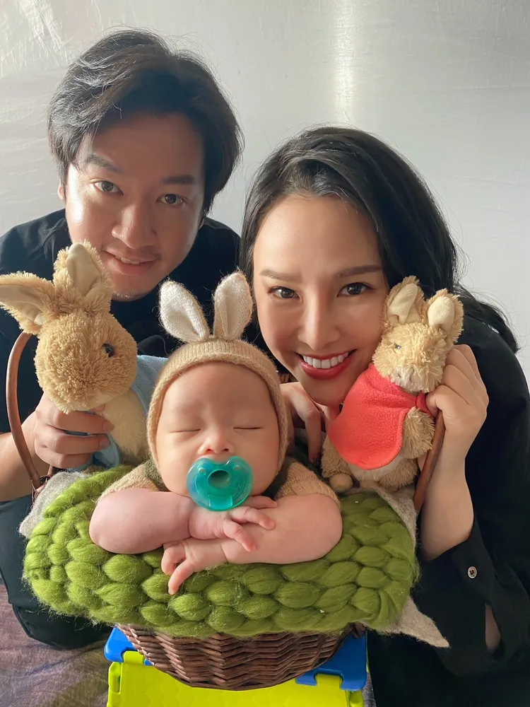 一家三口現在仍長揚在幸福甜蜜中。張齡予提供