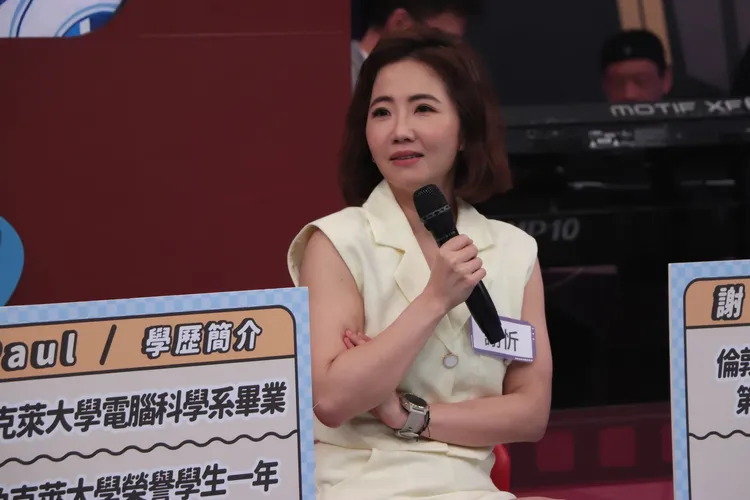 謝忻曾在英國留學，1年學費百萬。中天提供