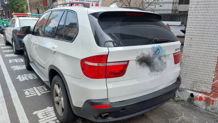 警方查獲林男駕駛的侵占車。桃園警分局提供