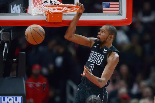 杜蘭特狂飆44分也沒輒 籃網隊友手感不佳終止12連勝