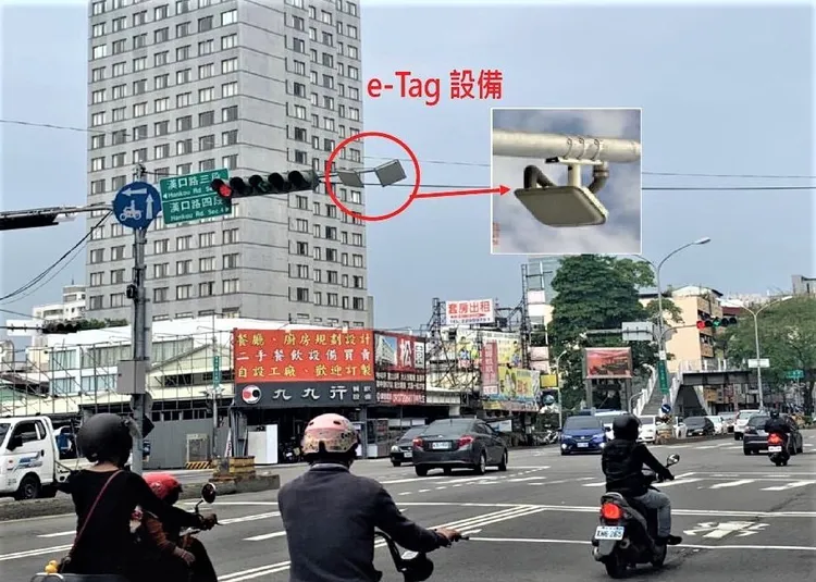 台中市交通局在中清、文心路口設「車流監控攝影機」，適切分配綠燈時間增加通行效率。台中市府提供