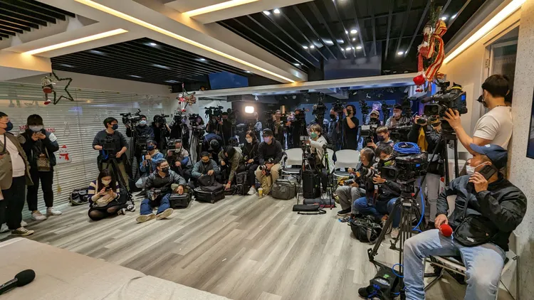 宋逸民記者會現場。趙世平攝