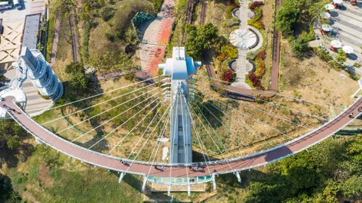 走春趣｜崗山之眼漫步雲端！40米高天空迴廊　環景眺水庫低頭腳發軟