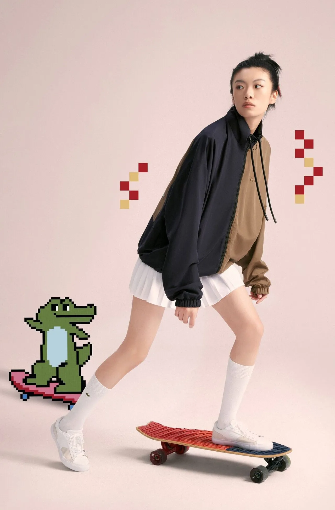 2023兔年新春系列展以趣味的萌兔型鱷組合,營造出動感年輕活力。品牌提供