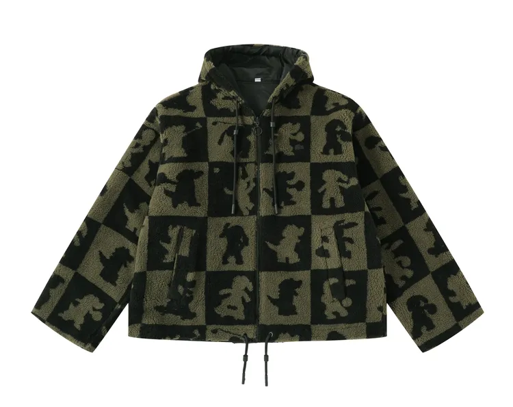 2023兔年新春系列短版連帽絨毛外套，9480元。品牌提供