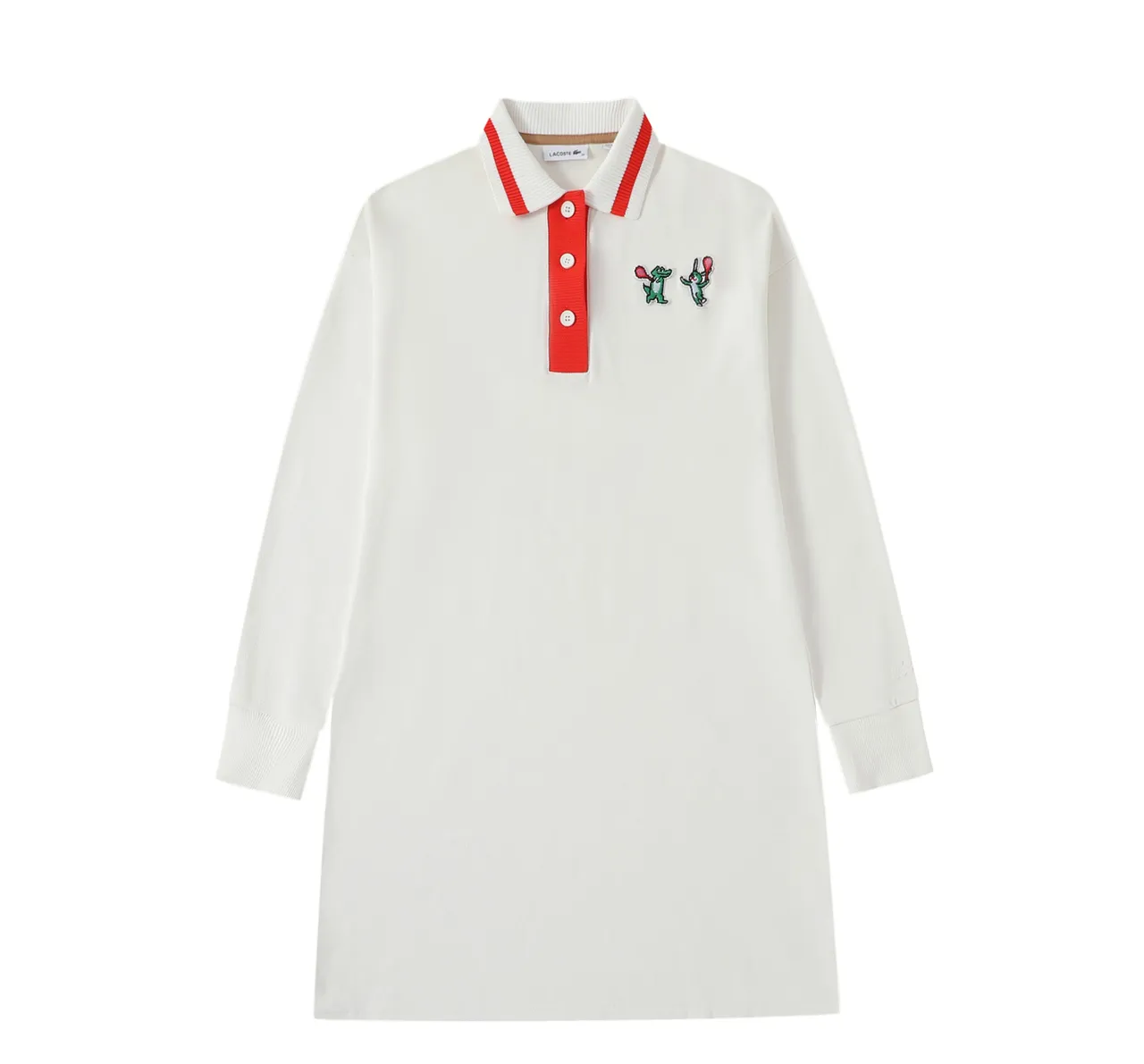 2023兔年新春系列白色Polo連身裙,7480元。品牌提供