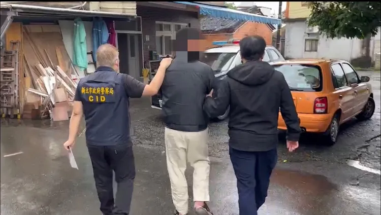 警方依法將林男送辦。翻攝畫面